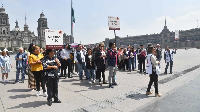México activa alerta masiva en el Segundo Simulacro Nacional 2025