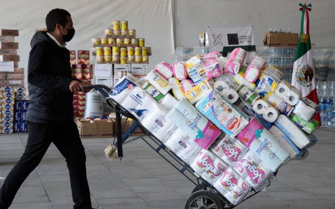 Desde la ciudad hacia Veracruz: Operativo masivo de apoyo a damnificados