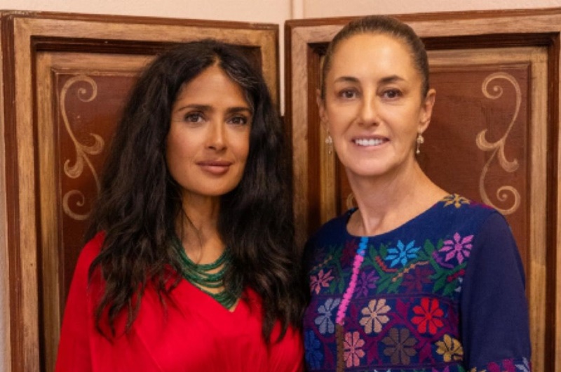 Sheinbaum destaca impulso al cine tras reunión con Salma Hayek en Veracruz