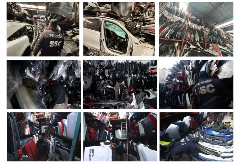 Cuauhtémoc e Iztapalapa, focos de mayor decomiso de autopartes robadas en la ciudad
