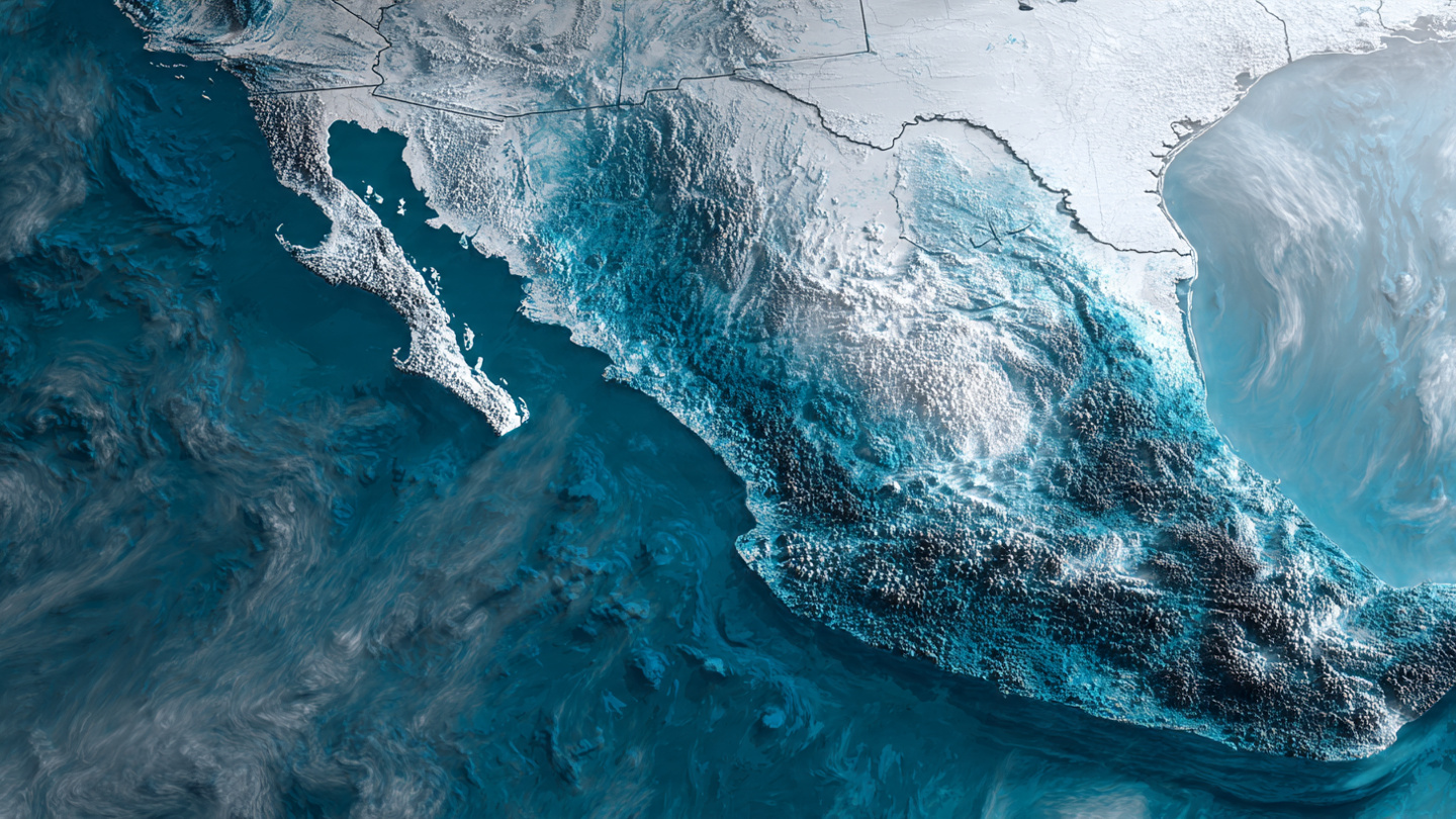 Frente frío impacta México: los 5 estados con mayor descenso térmico