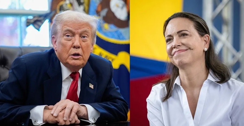 Trump y Machado dialogan en la Casa Blanca tras giro en Venezuela