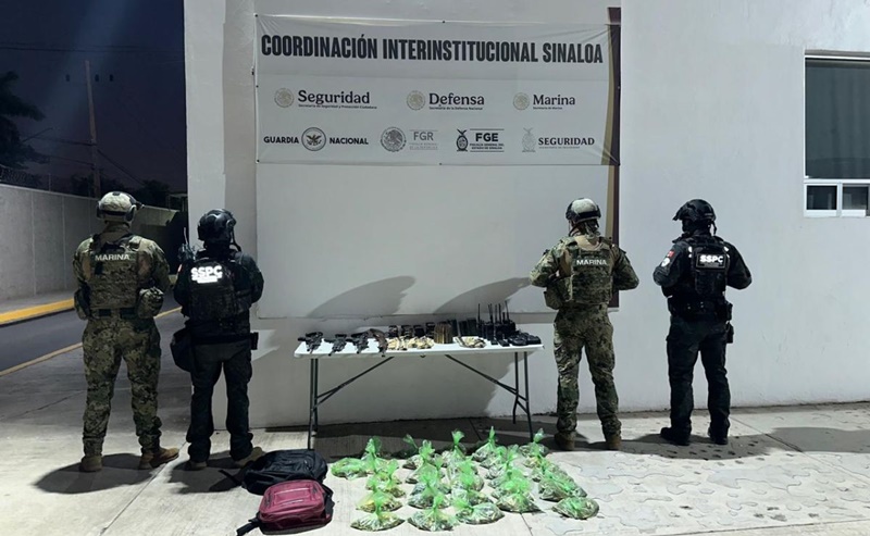 Marina asegura arsenal y municiones calibre 50 en Sinaloa