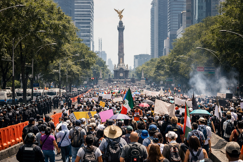 Tarde pesada en CDMX: tráfico, marchas y traslados lentos